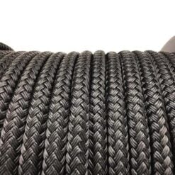12mm black double braid polyester rope 50 metre reel discount marine 4