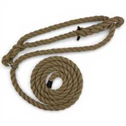12mm natural jute ringed rope halter 2