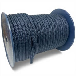 14mm navy blue double braid polyester rope x 50 metre reel discount 1