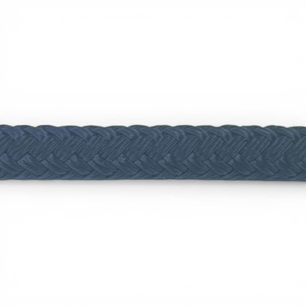 14mm navy blue double braid polyester rope x 50 metre reel discount 5