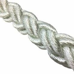 18mm white 8st nylon mooring rope strop stainless thimble 6 protected eye 6