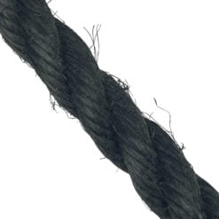 2 x 18mm black staplespun mooring ropes 8 inch soft eye 6