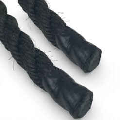2 x 18mm black staplespun mooring ropes galvanised thimble 5