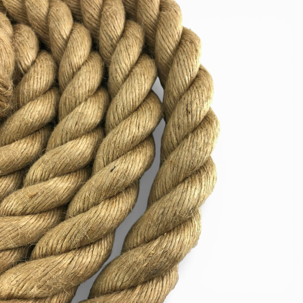 24mm natural jute bannister rope 4 polished brass low profile handrail brackets 5