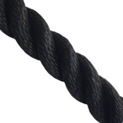 6mm black 3 strand nylon anchor rope reel with soft eye & stainless thimble 5