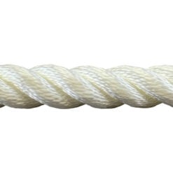 6mm white 3 strand nylon anchor rope reel with soft eye & stainless thimble 5