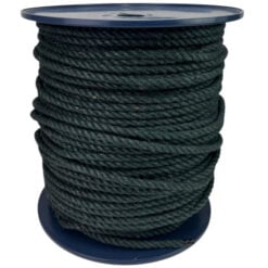 4mm dark green natural jute rope reel 3