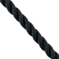 8mm black polyester 3 strand rope x 30 metre reel 4