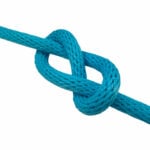 6mm Baby Blue Spiral Braided Polypropylene Rope x 50 Metres