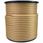 10mm Beige Spiral Braided Polypropylene Rope 100 Metre Reel