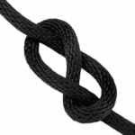 12mm Black Spiral Braided Polypropylene Rope x 100 Metres