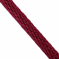 burgundy spiral braided polypropylene 6