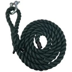 dark green natural jute gym rope with soft eye 3