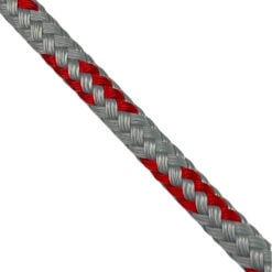 grey red double braid polyester rope reel 4