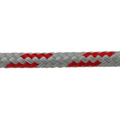 grey red double braid polyester rope reel 5