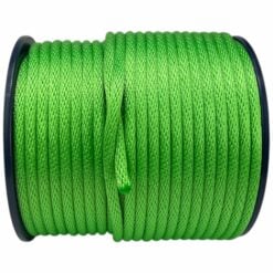 lime green spiral braided polypropylene 1
