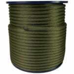 10mm Olive Spiral Braided Polypropylene Bondage Rope 100 Metre Reel