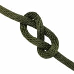 6mm Olive Spiral Braided Polypropylene Rope x 10 Metres