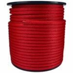 6mm Red Spiral Braided Polypropylene Rope 200 Metre Reel