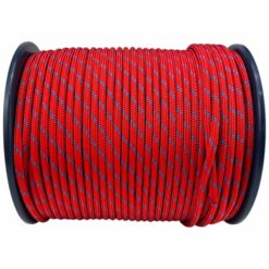 red with blue fleck braided polyester rope 2