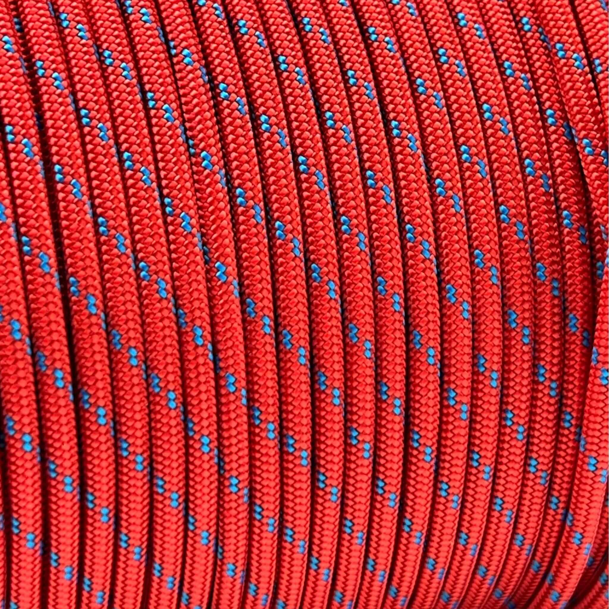 red with blue fleck braided polyester rope 4