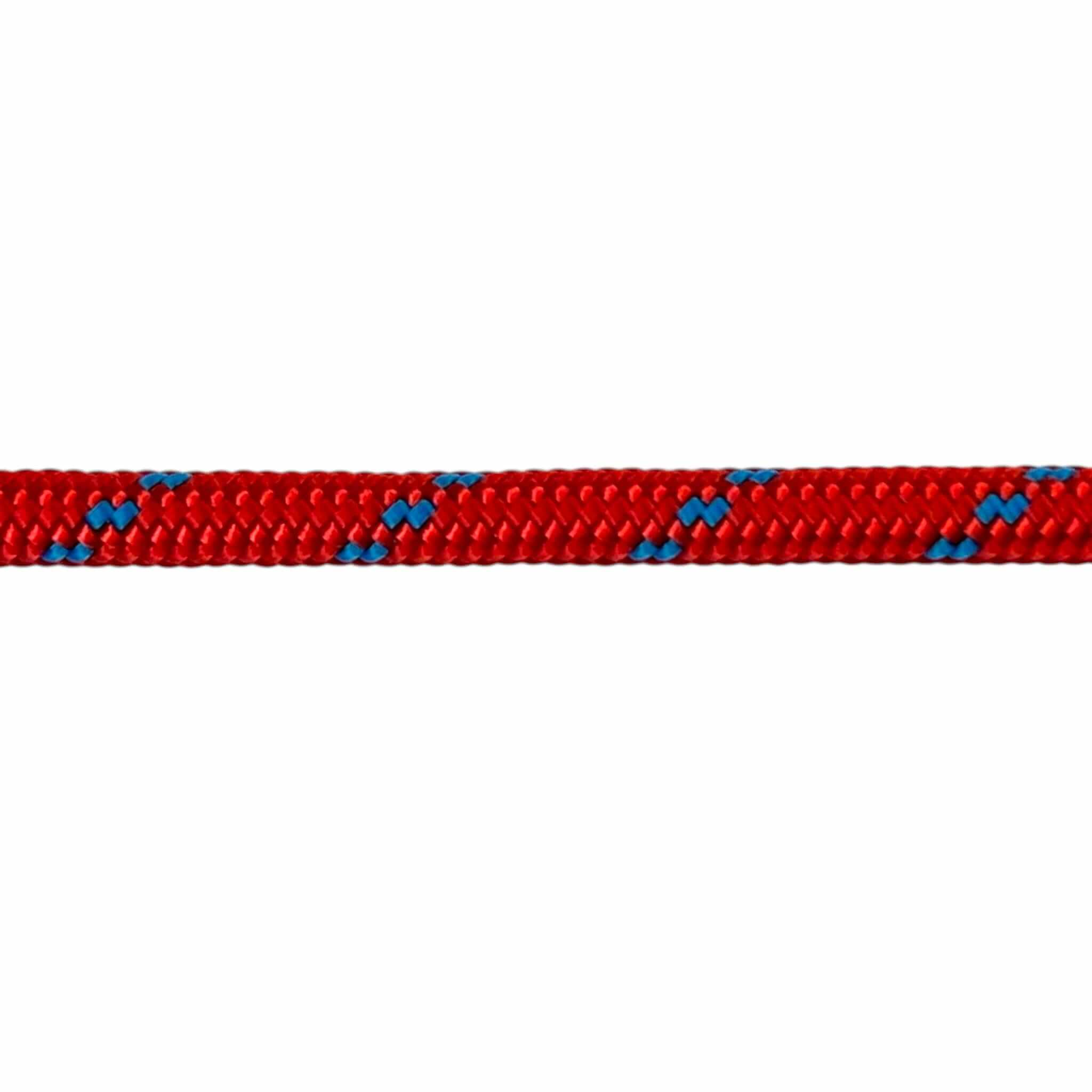 red with blue fleck braided polyester rope 5