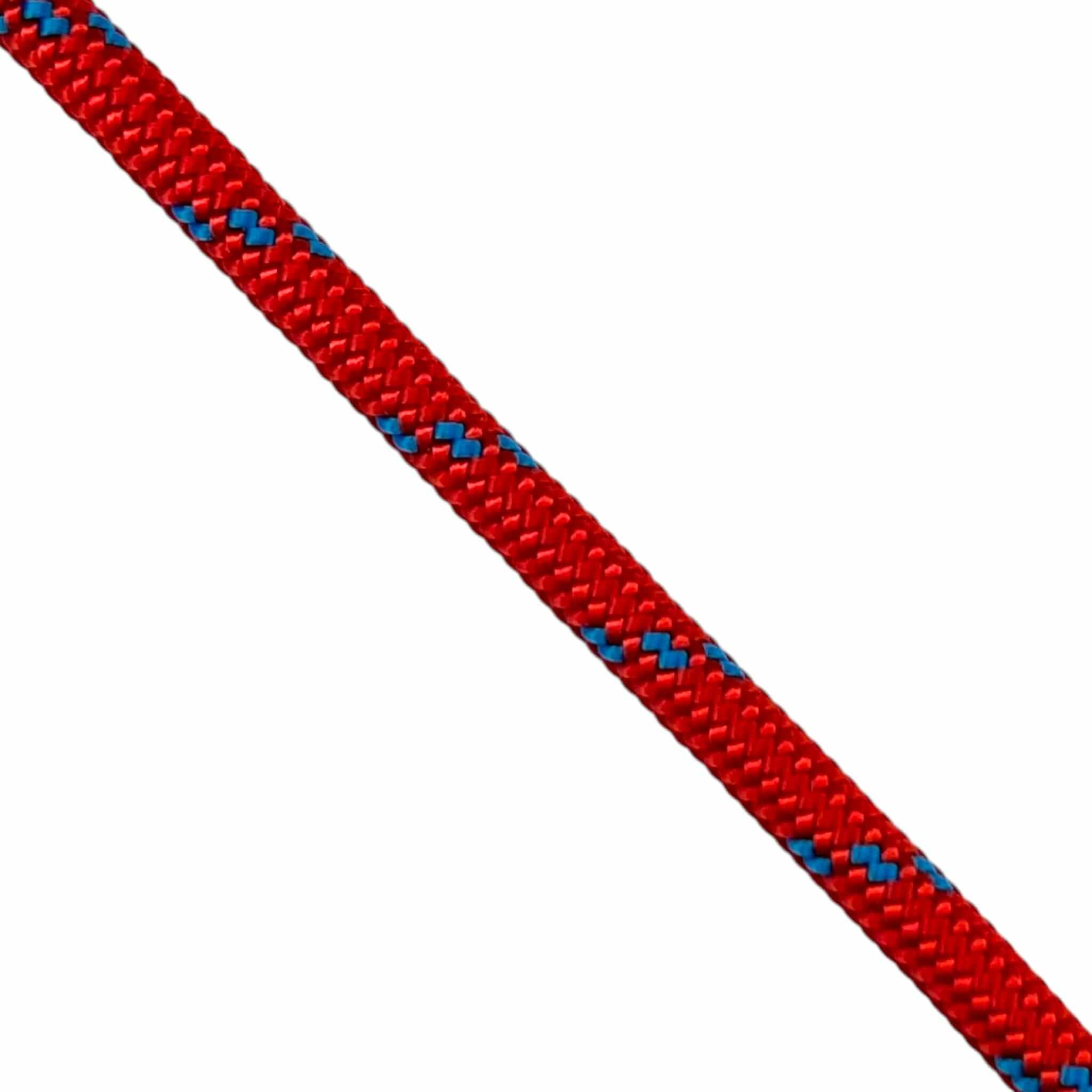red with blue fleck braided polyester rope 6