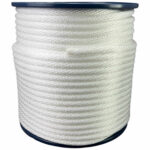 10mm White Spiral Braided Polypropylene Bondage Rope 100 Metre Reel