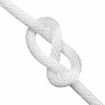12mm White Spiral Braided Polypropylene Rope x 100 Metres