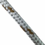 8mm White With Beige Fleck Double Braid Polyester Rope (By The Metre)