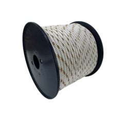 white with beige fleck double braided polyetser 4