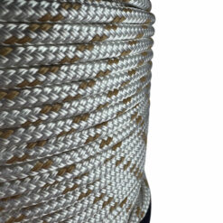 white with beige fleck double braided polyetser 5