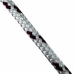 20mm White With Burgundy Fleck Double Braid Polyester Rope x 20 Metre Reel