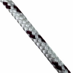 white with burgundy fleck double braided polyetser 2