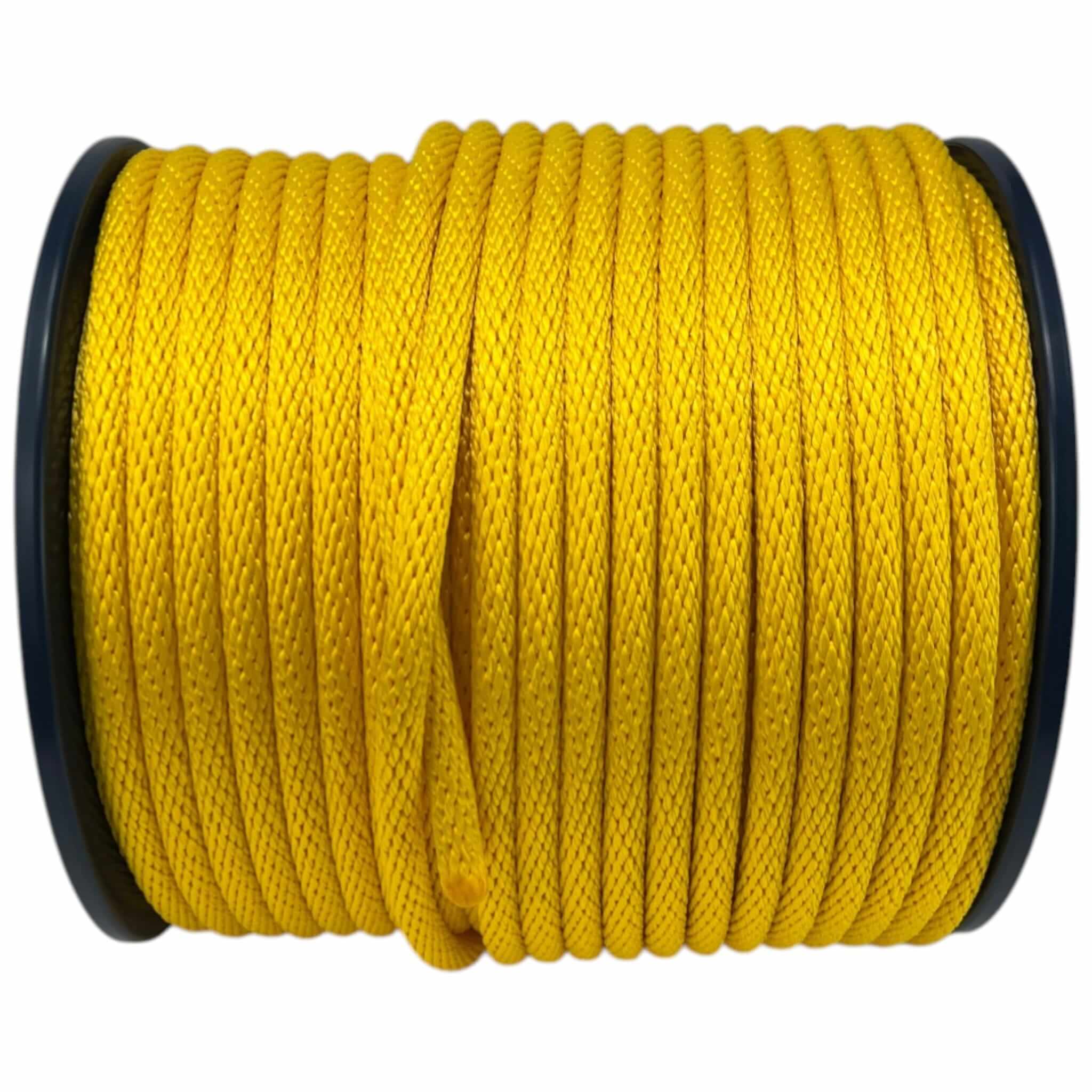 yellow spiral braided polypropylene 1