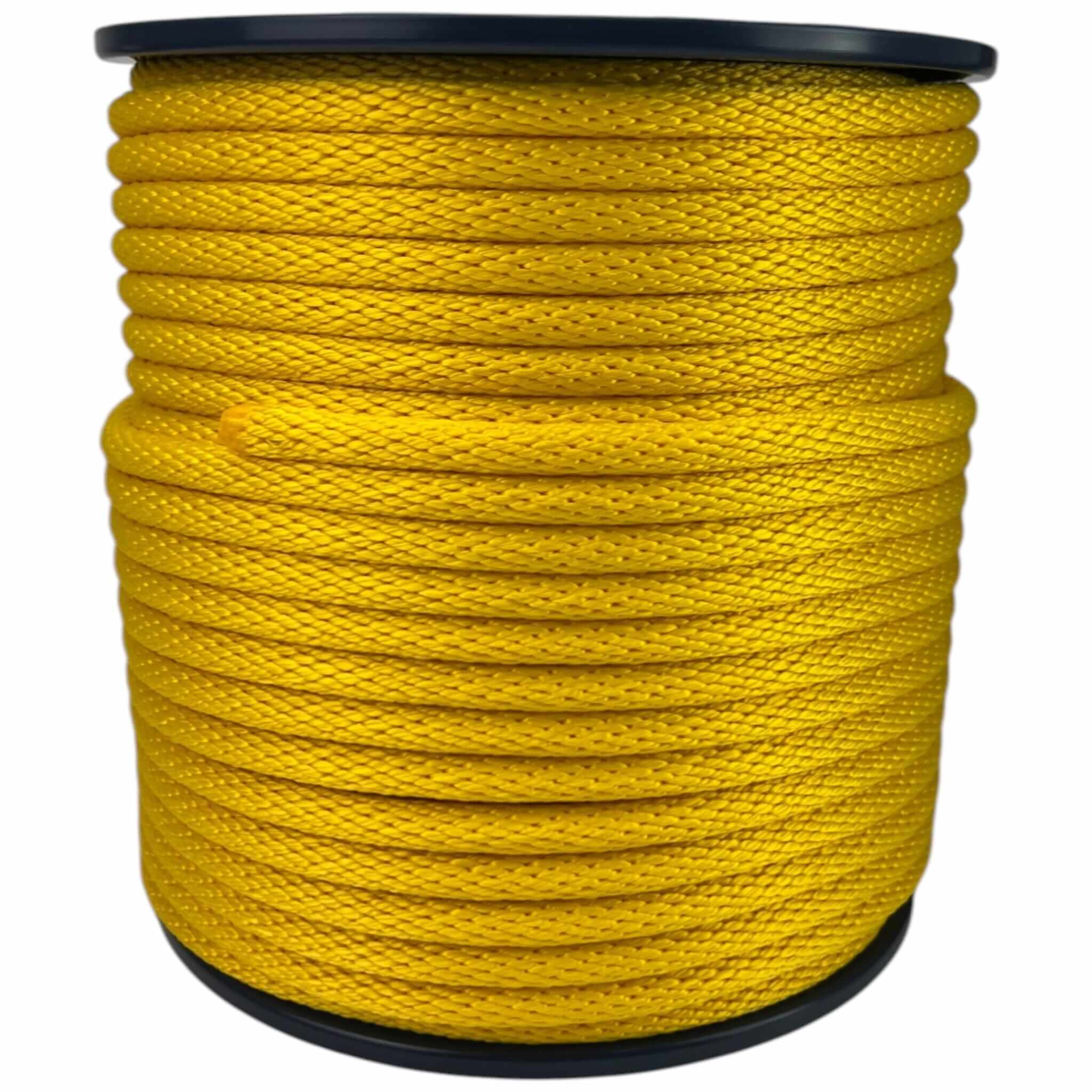 yellow spiral braided polypropylene 4