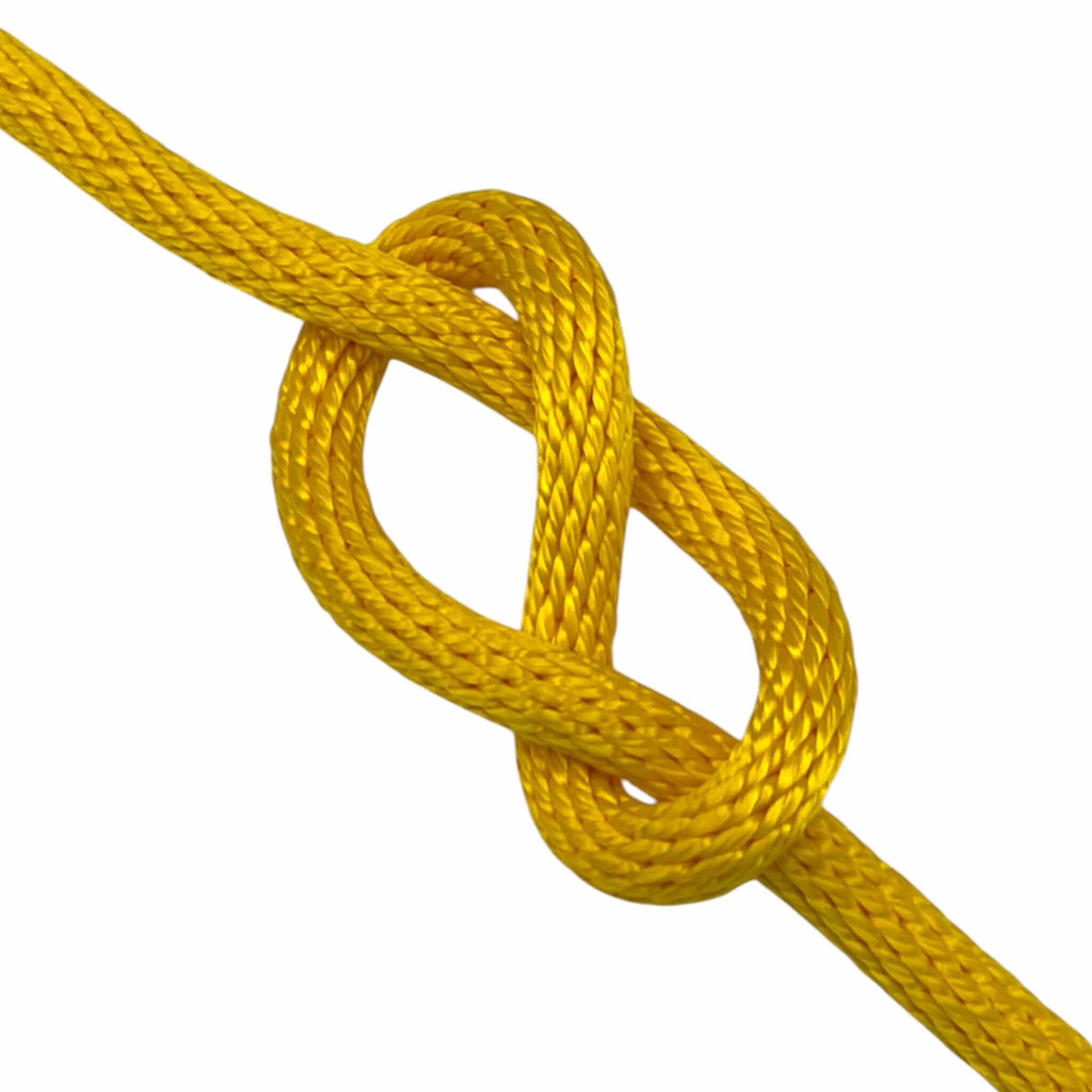yellow spiral braided polypropylene 5