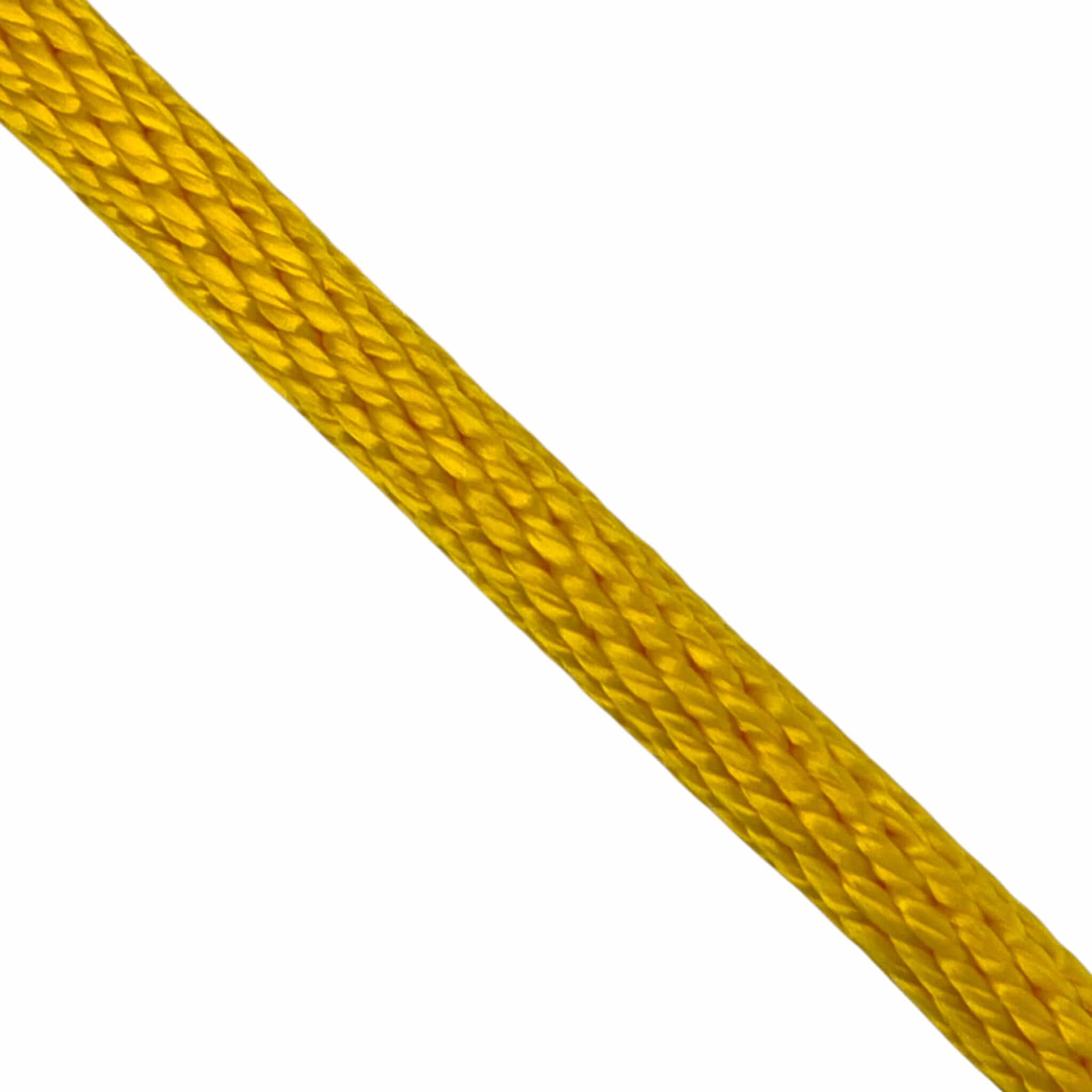 yellow spiral braided polypropylene 6